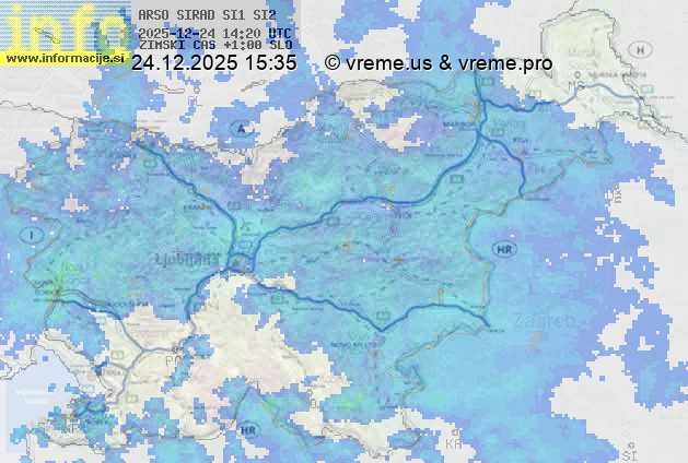 Radarska karta padavin
