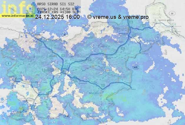 Radarska karta padavin