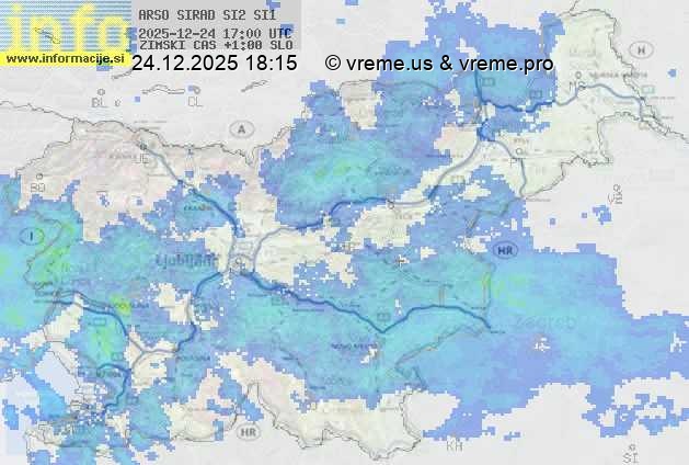 Radarska karta padavin