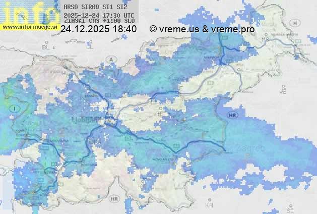 Radarska karta padavin