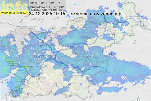Radarska karta padavin