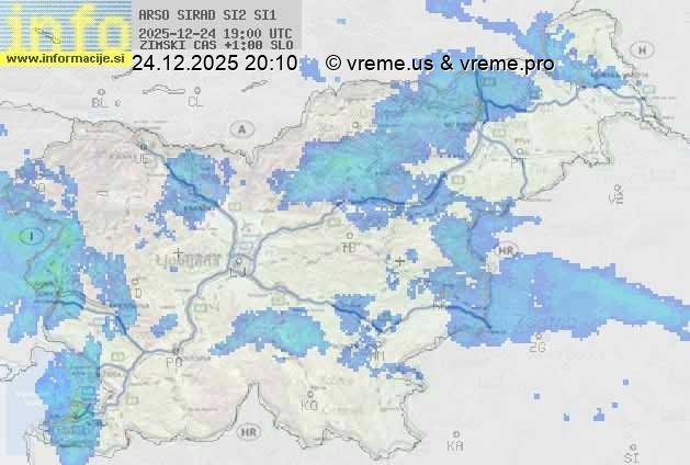 Radarska karta padavin
