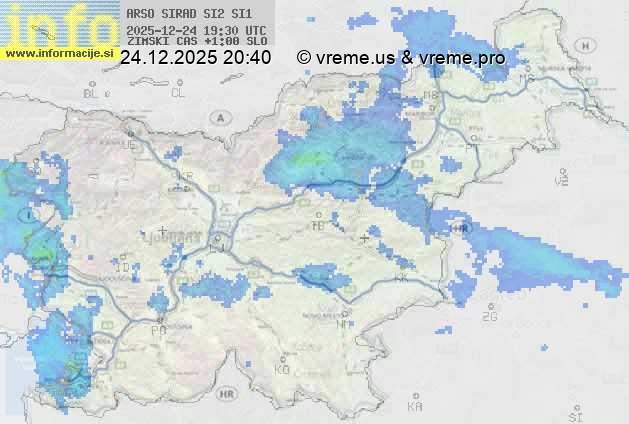 Radarska karta padavin