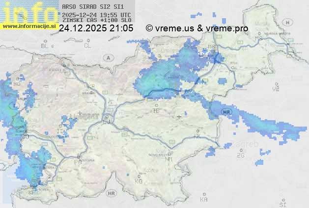 Radarska karta padavin