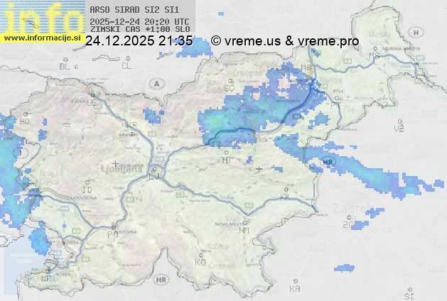 Radarska karta padavin
