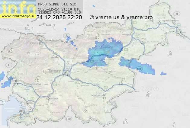 Radarska karta padavin