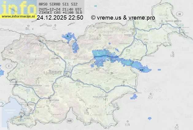 Radarska karta padavin