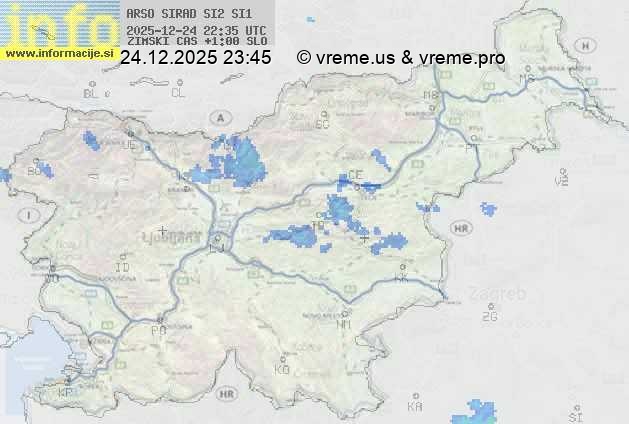 Radarska karta padavin