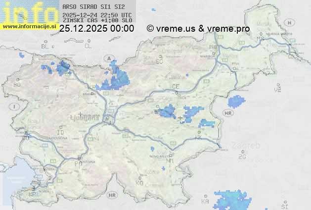 Radarska karta padavin