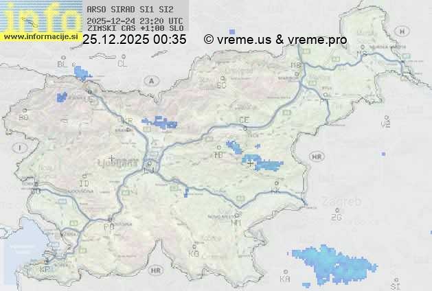 Radarska karta padavin