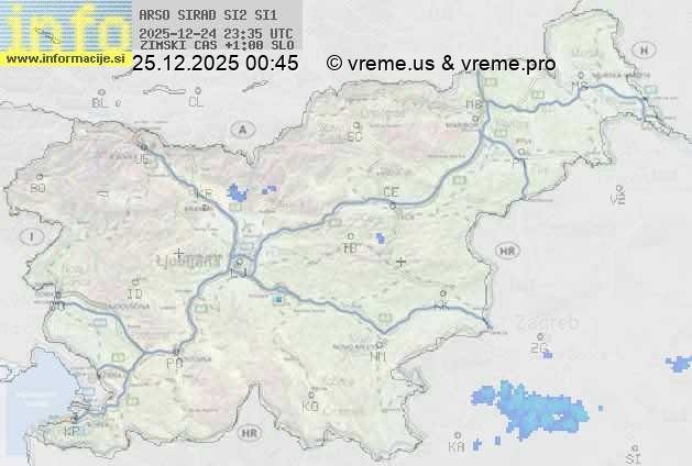 Radarska karta padavin