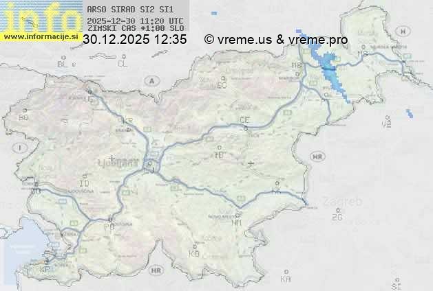 Radarska karta padavin