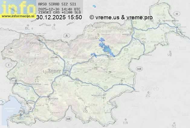 Radarska karta padavin