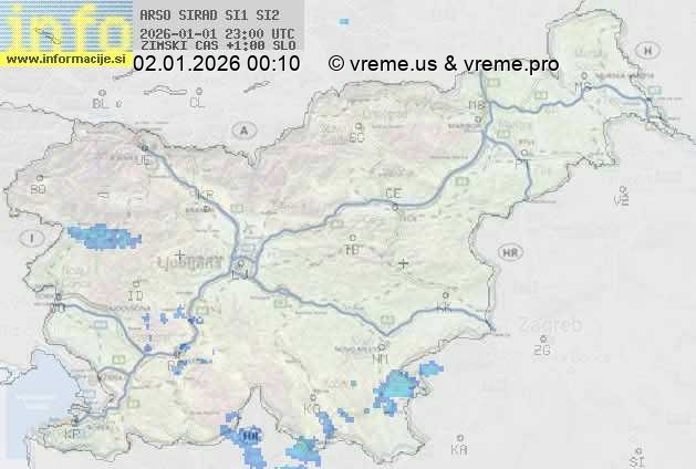 Radarska karta padavin