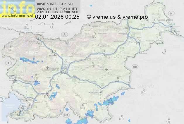 Radarska karta padavin