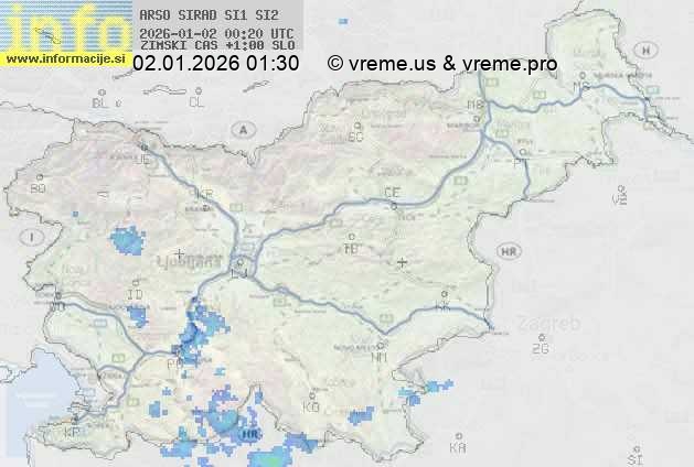 Radarska karta padavin