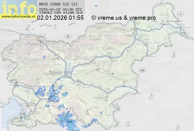 Radarska karta padavin