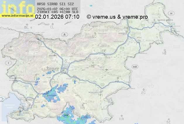Radarska karta padavin