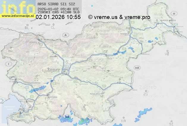 Radarska karta padavin