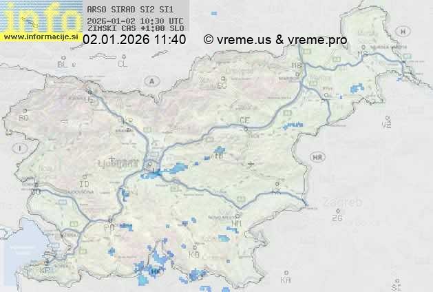 Radarska karta padavin