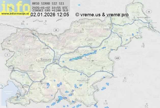 Radarska karta padavin