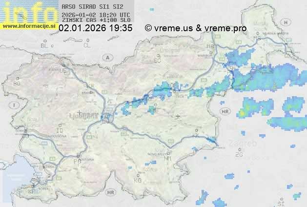 Radarska karta padavin