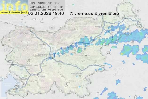 Radarska karta padavin