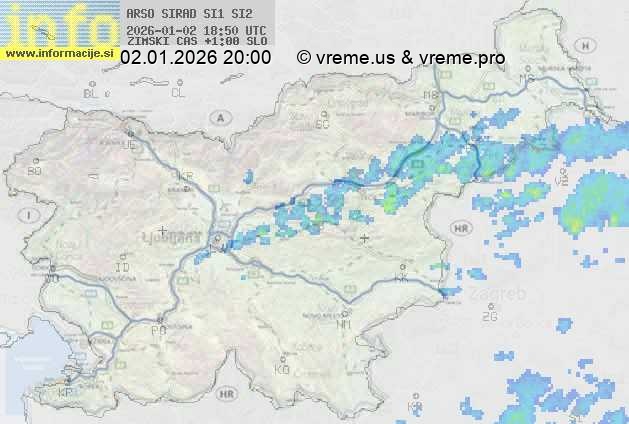Radarska karta padavin