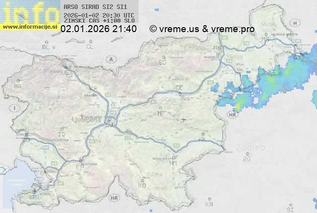 Radarska karta padavin