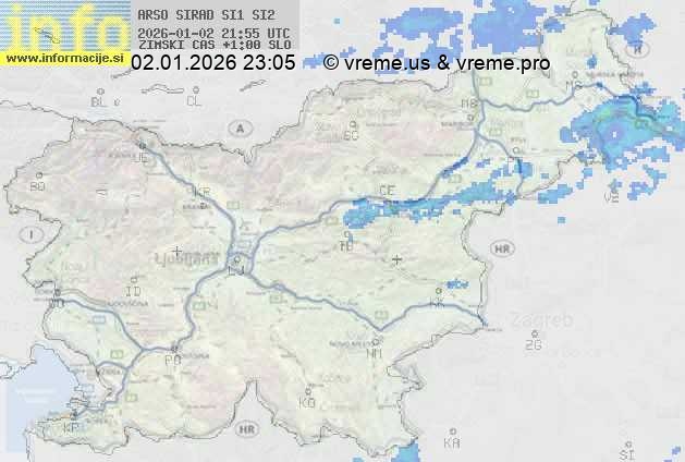 Radarska karta padavin