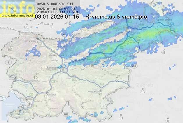 Radarska karta padavin