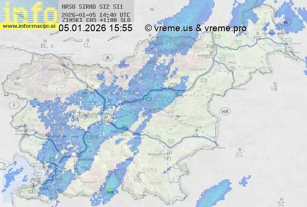 Radarska karta padavin