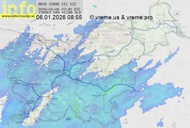 Radarska karta padavin