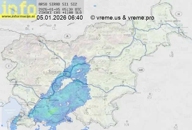 Radarska karta padavin