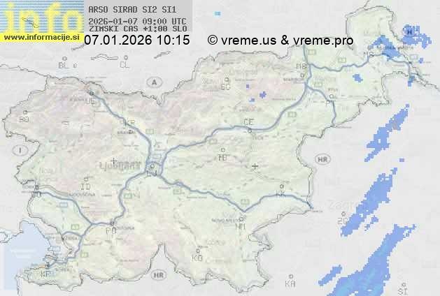 Radarska karta padavin