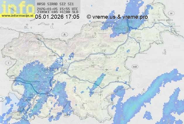 Radarska karta padavin