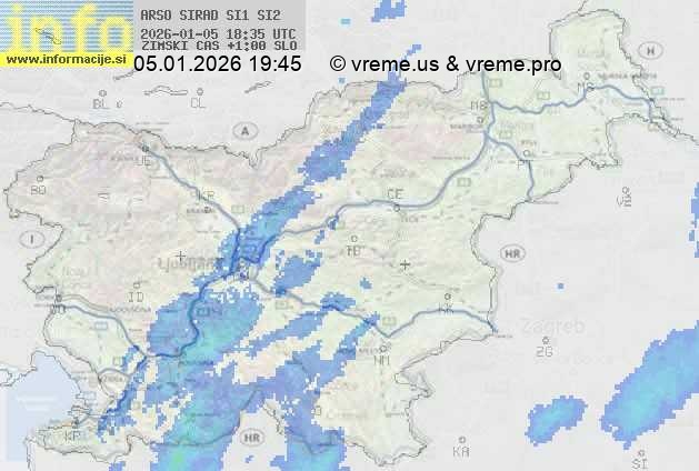 Radarska karta padavin