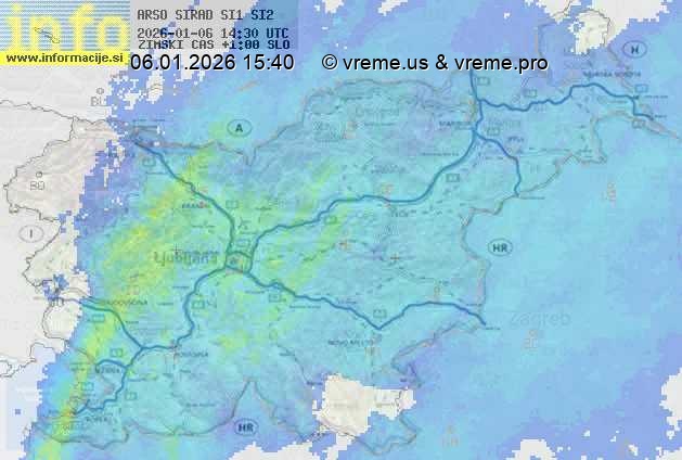 Radarska karta padavin