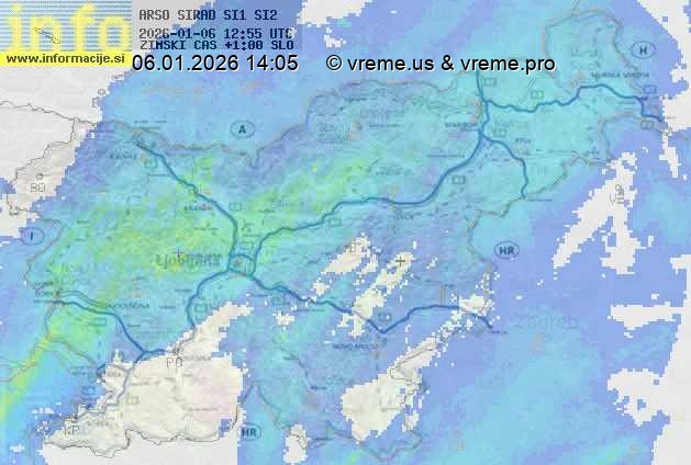 Radarska karta padavin