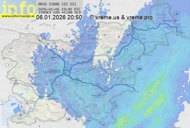 Radarska karta padavin