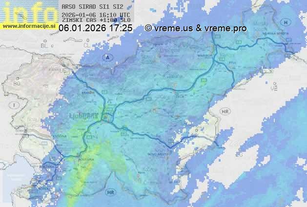 Radarska karta padavin