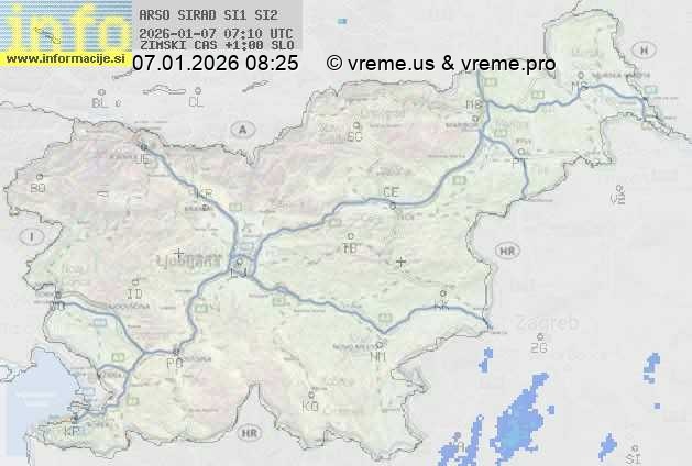 Radarska karta padavin