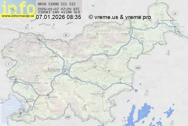 Radarska karta padavin