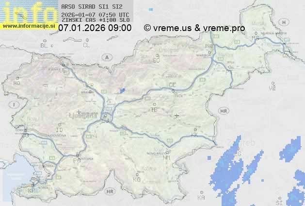 Radarska karta padavin