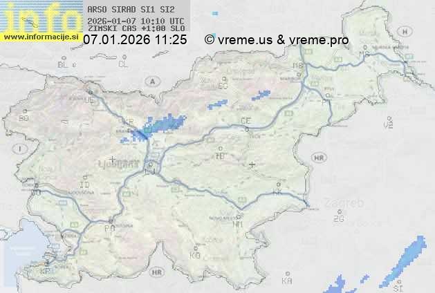 Radarska karta padavin