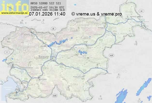 Radarska karta padavin