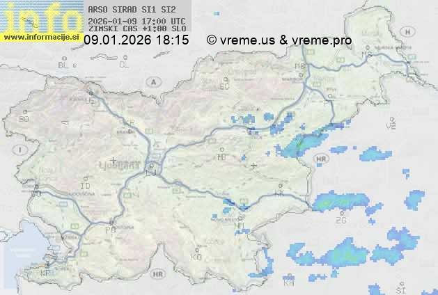 Radarska karta padavin