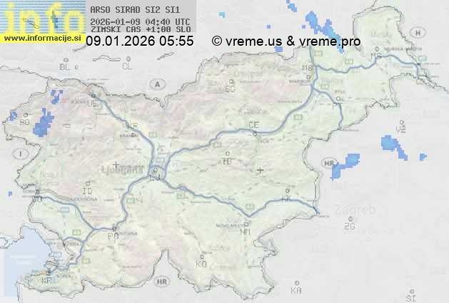 Radarska karta padavin