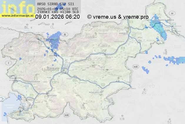 Radarska karta padavin