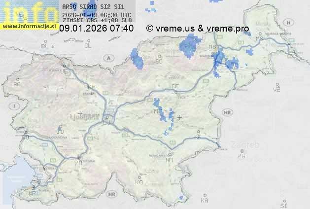 Radarska karta padavin